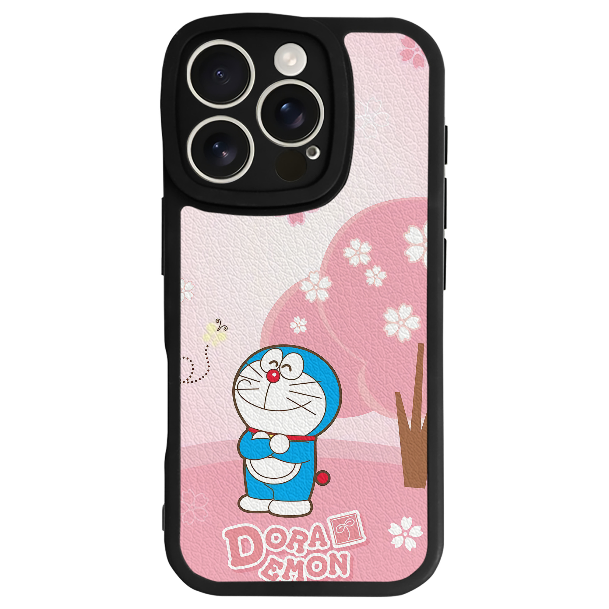 （画像用） ドラえもん Doraemon 【iPhone 16シリーズ対応】シリコンスマホケース（レザー調） 材質：シリコン